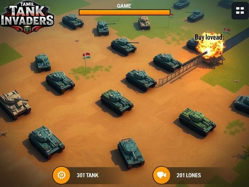 Tamil Tank Invaders Battle Strategy Tamil Tank Invaders strategy map showing tactical positions