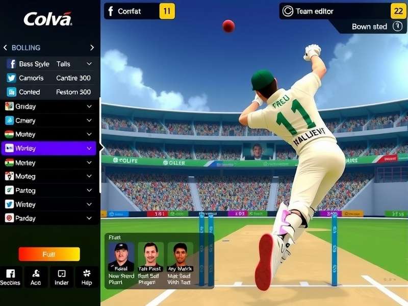 Colva Grand Bash Gameplay Colva Grand Bash gameplay screenshot showing cricket action