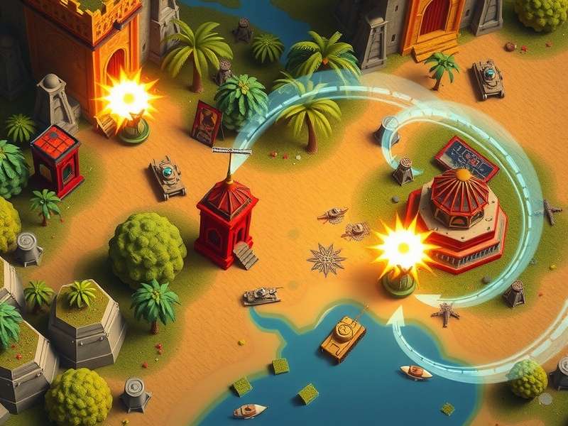 Tamil Tank Invaders Gameplay Tamil Tank Invaders gameplay screenshot showing tank battle