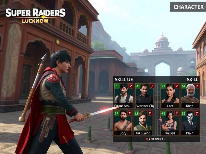 Super Raiders Lucknow Gameplay Super Raiders Lucknow gameplay screenshot showing character in historic Lucknow setting