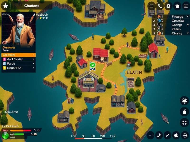 Strategic Map Overview in Peacock Combat Division Peacock Combat Division strategic map overview