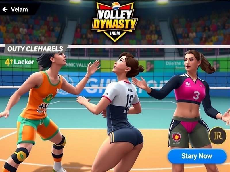 Tournament Structure in Volley Dynasty India Volley Dynasty India tournament mode with various competition brackets
