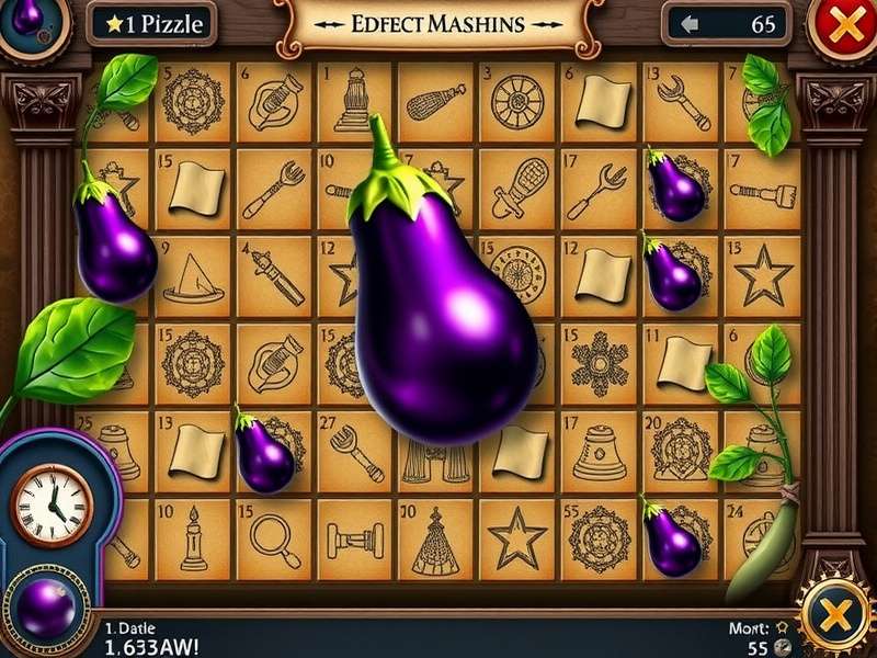 Eggplant Enigma Mastermind Gameplay Eggplant Enigma Mastermind gameplay interface showing puzzle mechanics