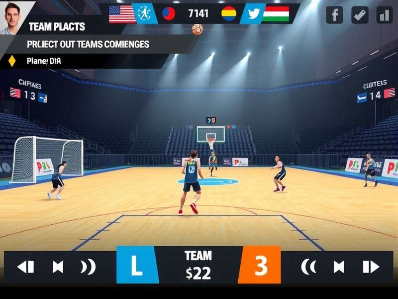 Team Customization in Handball Dominators Handball Dominators team customization interface