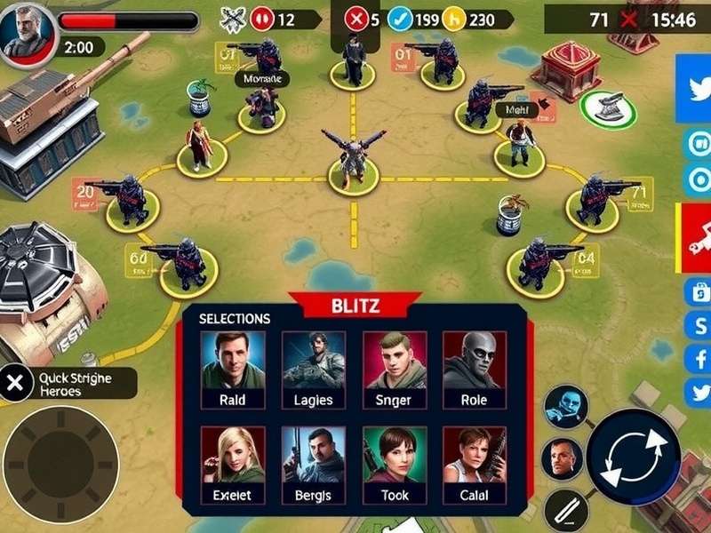 Quick Strike Blitz Battle Map Layout Quick Strike Blitz map showing strategic positions and objectives