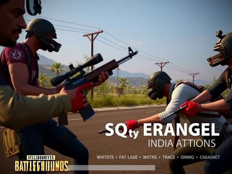 Indian PUBG Squad Coordination in Erangel PUBG India Squad gameplay showing four players coordinating in Erangel