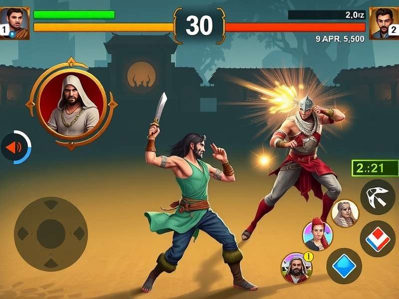 Ping Warrior Bharat Character Selection Screen Ping Warrior Bharat gameplay screenshot showing character selection