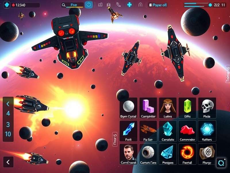 Nebula Nemesis Resource Management Nebula Nemesis resource management interface showing quantum crystals and plasma energy