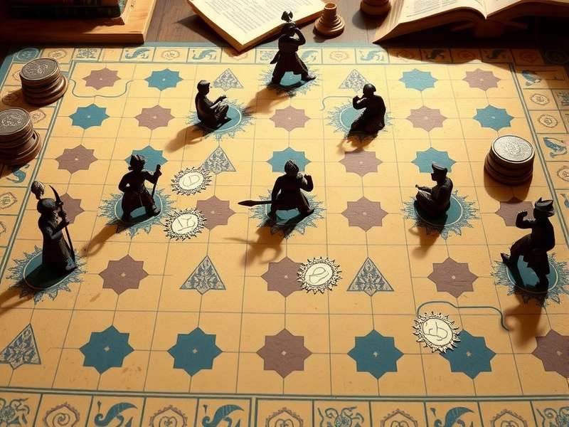 Chaturanga Champion Game Board Ancient Chaturanga Champion board game setup