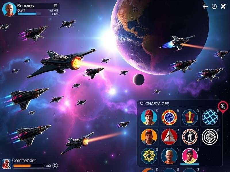 Nebula Nemesis Character Selection Nebula Nemesis character selection screen showing diverse commander options