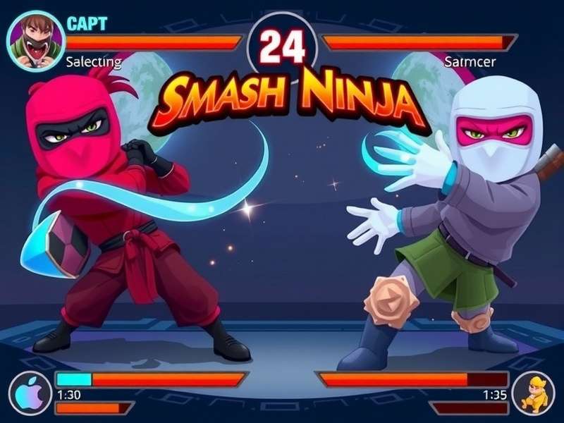 Character Selection in Surat Smash Ninja Surat Smash Ninja character selection screen