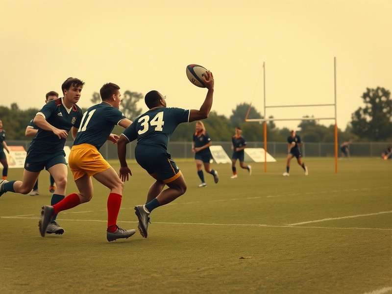Early Rugby Supreme Sprint Historical Match Historical photograph of early Rugby Supreme Sprint match