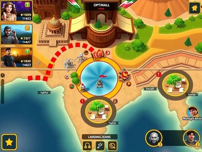 Desi Battle Champions - Expansive Game World Desi Battle Champions map showing diverse Indian landscapes