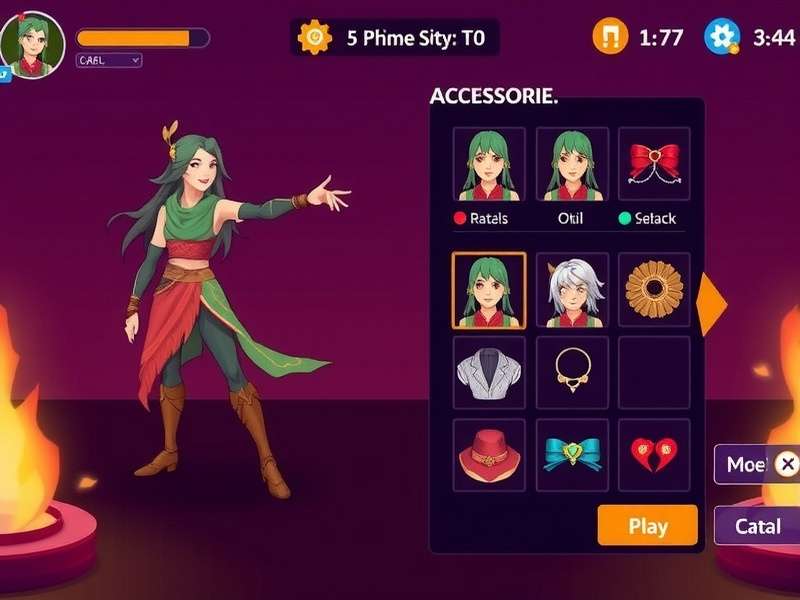 Sari Spin Hero Character Customization Sari Spin Hero gameplay showing character customization