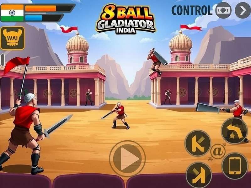 Game Controls and Interface 8 Ball Gladiator India control interface