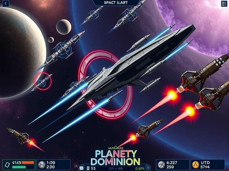 Planetary Dominion Space Battle Planetary Dominion gameplay screenshot showing space combat