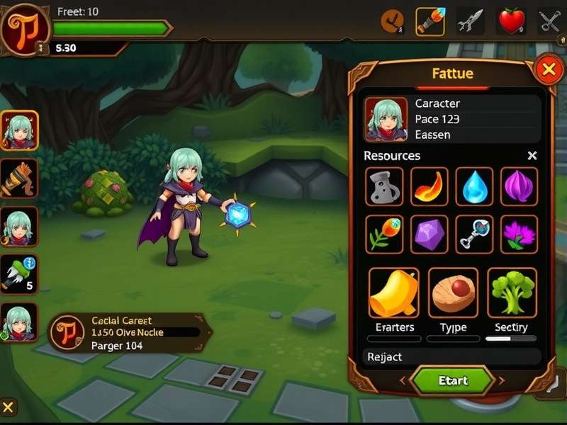 Fennel Champion S Rise Resource Management Resource management interface in Fennel Champion S Rise