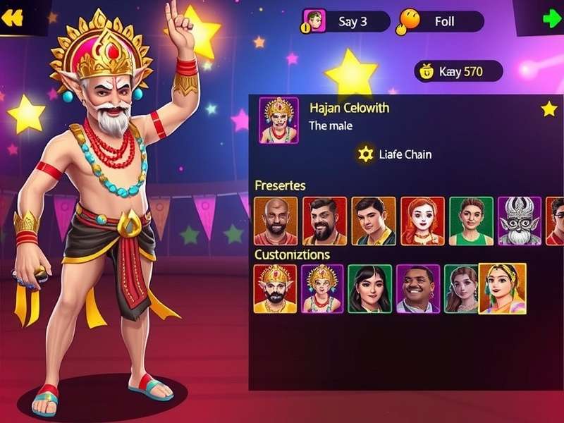 Puja Power Pursuit - Character Customization Puja Power Pursuit character customization options