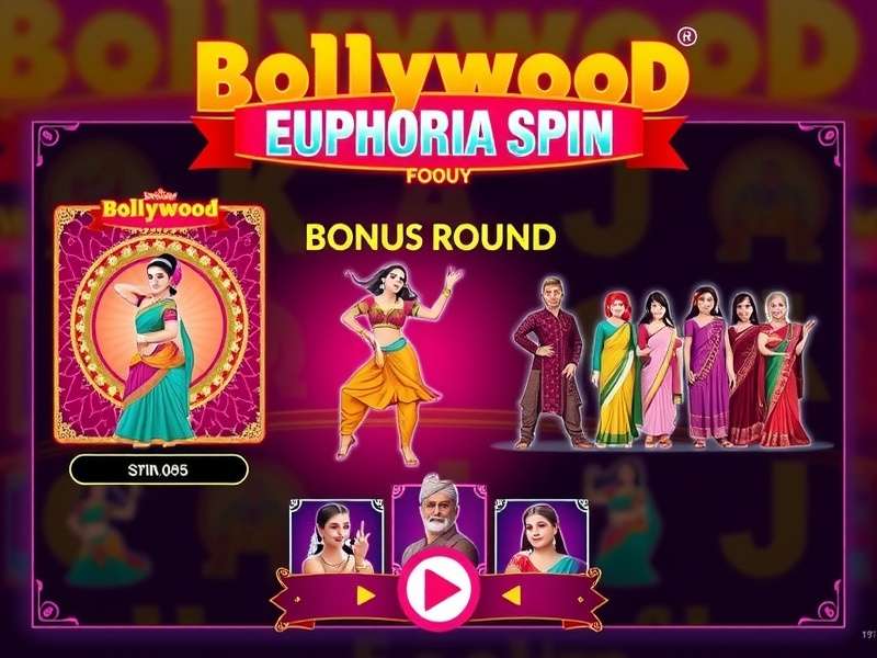 Bollywood Euphoria Spin Game Interface Bollywood Euphoria Spin gameplay interface showing vibrant colors and cultural elements