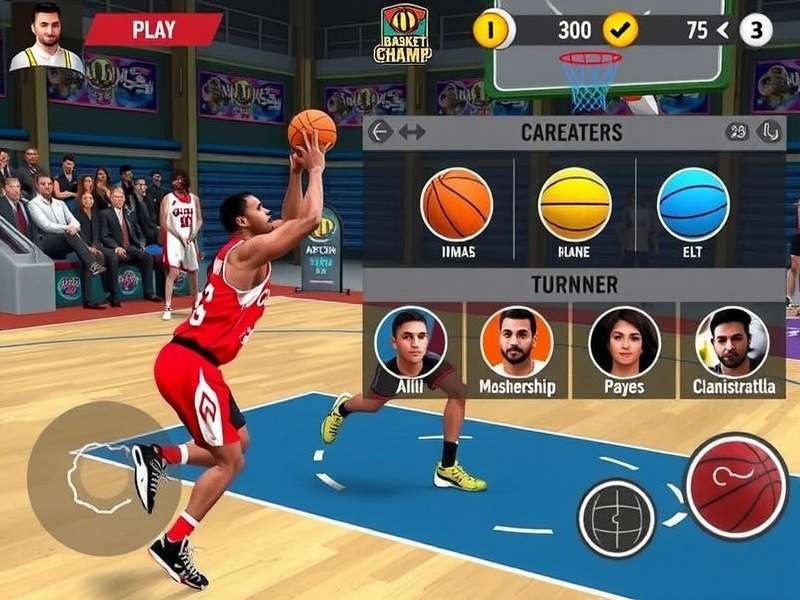 Player Customization in Basket Champ India Basket Champ India character customization interface