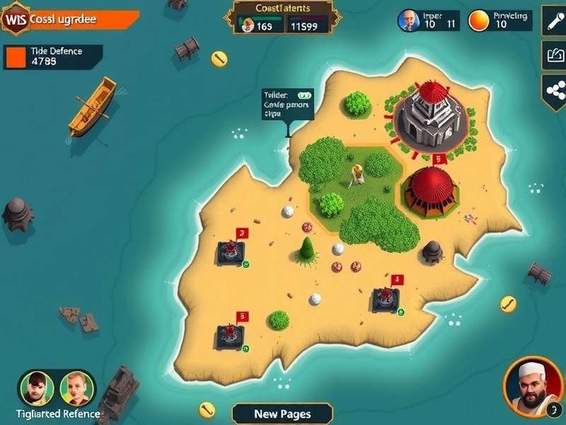 Tide Protectors India Gameplay Tide Protectors India gameplay screenshot showing coastal defense mechanics