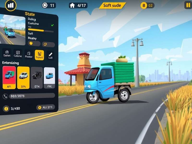 Vehicle Customization in Swift Parcel Adventure Swift Parcel Adventure vehicle customization screen