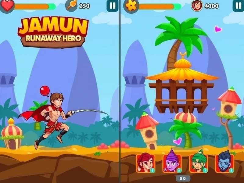 Jamun Runaway Hero Power-Ups Jamun Runaway Hero power-ups and special abilities showcase