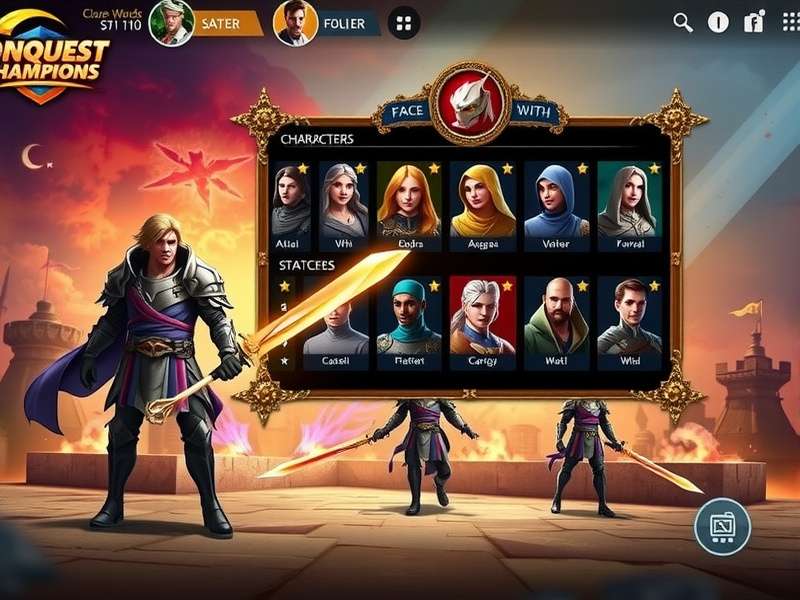 Character Customization Options in Conquest Champions Conquest Champions character customization screen