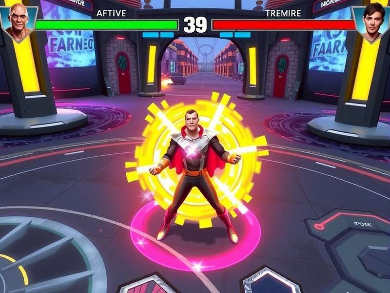 Marvel Force Thrower Gameplay Action Marvel Force Thrower gameplay screenshot showing character using force abilities