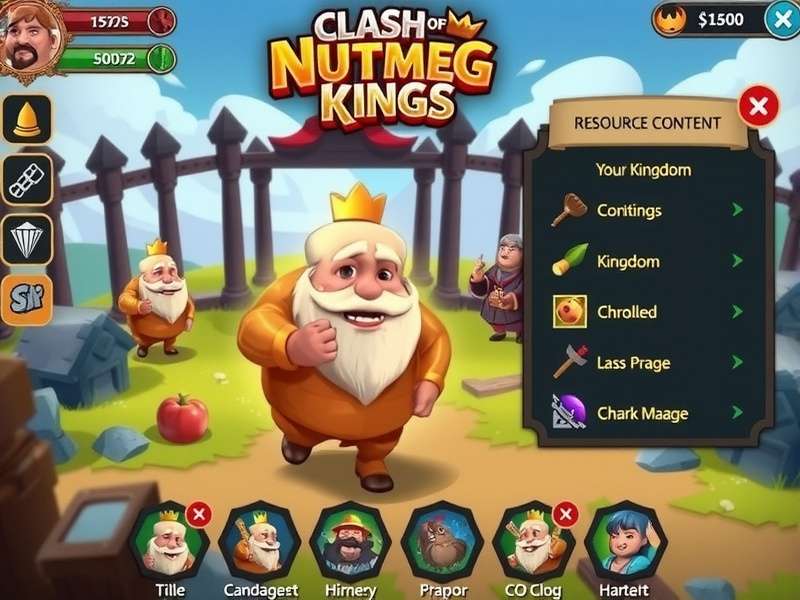 Clash Of Nutmeg Kings Kingdom Battle Clash Of Nutmeg Kings gameplay screenshot showing kingdom battle