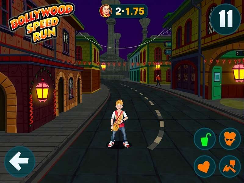 Character Interactions in Bollywood Speed Run Bollywood Speed Run character interaction scene