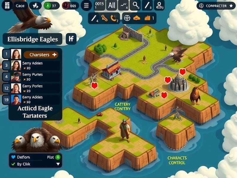 Ellisbridge Eagles Character Roster Ellisbridge Eagles character selection screen