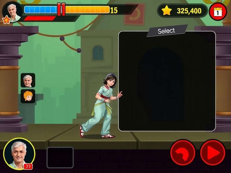 Bollywood Speed Run Gameplay Bollywood Speed Run gameplay screenshot showing character in traditional attire