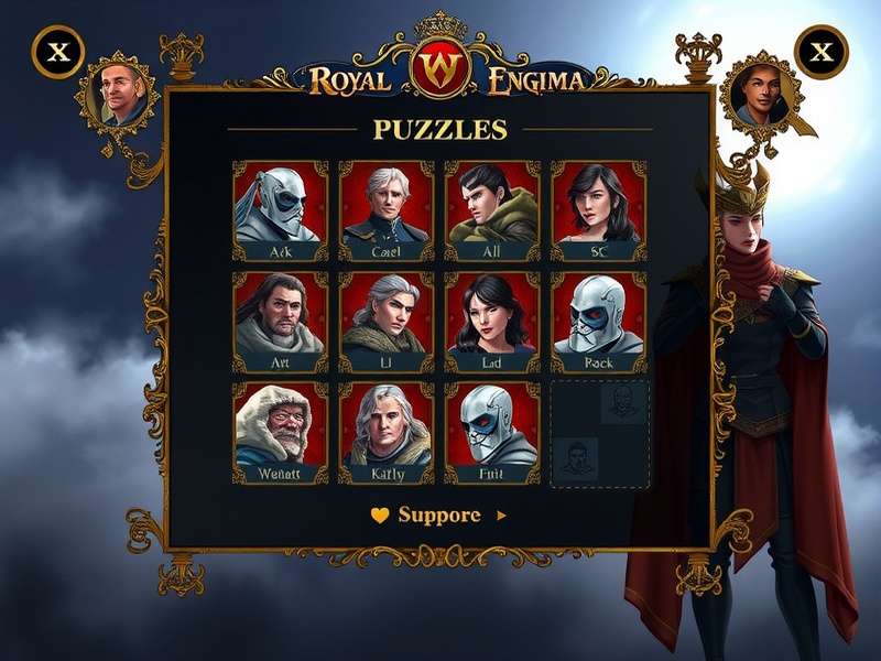 Antagonist in Royal Story Game Royal Story Royal Enigma antagonist character design