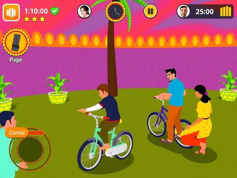 Saffron Spin Cycle Gameplay Saffron Spin Cycle gameplay screenshot showing vibrant colors and traditional Indian elements
