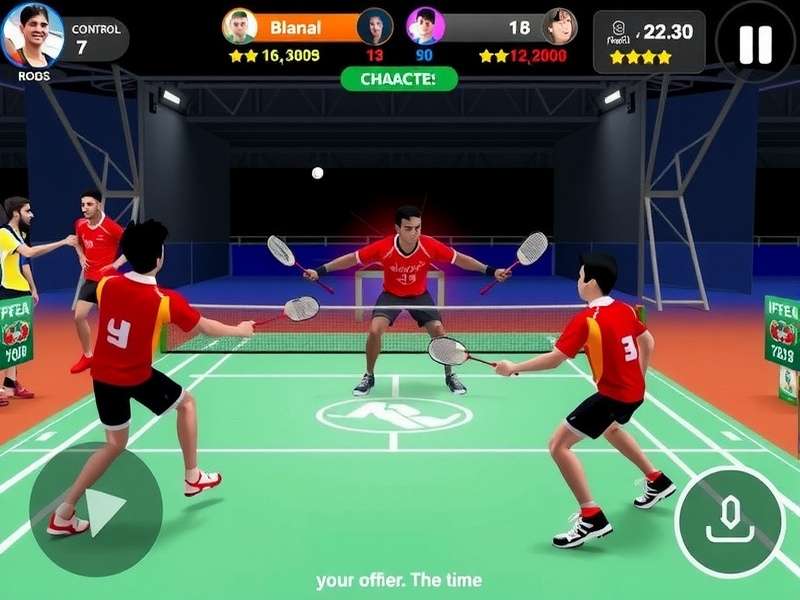 Player Roster and Champions Badminton Pride India character roster showing diverse players