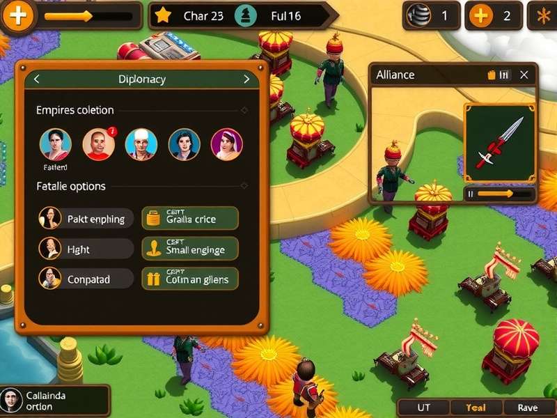 Maharaja S Empire Builder Battle Scene Battle scene from Maharaja S Empire Builder showing military formations