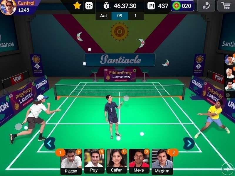 Badminton Pride India Gameplay Badminton Pride India gameplay screenshot showing intense match action