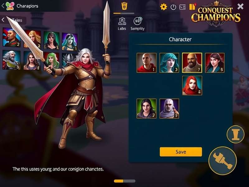 Intense Battle Scene in Conquest Champions Conquest Champions battle scene with multiple characters