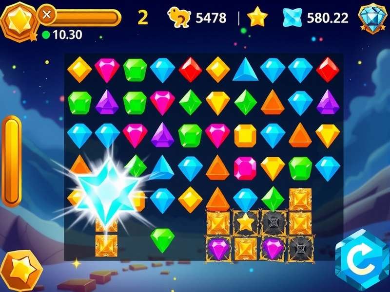 Advanced Gem Rush Elite strategy showing combo chains