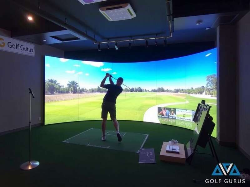 Advanced Golf Simulators at Golf Gurus Madhapur Indoor golf simulator at Golf Gurus Madhapur