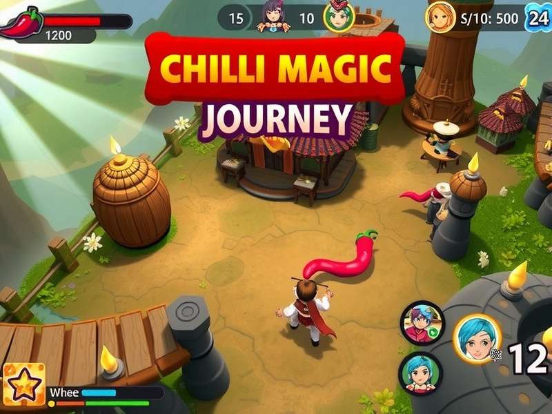 Chili Magic Journey Magical Gameplay Environment Chili Magic Journey gameplay screenshot showing magical landscapes