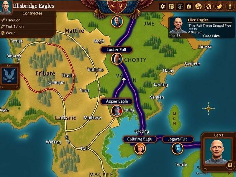 Ellisbridge Eagles Strategic Gameplay Ellisbridge Eagles gameplay screenshot showing strategic elements