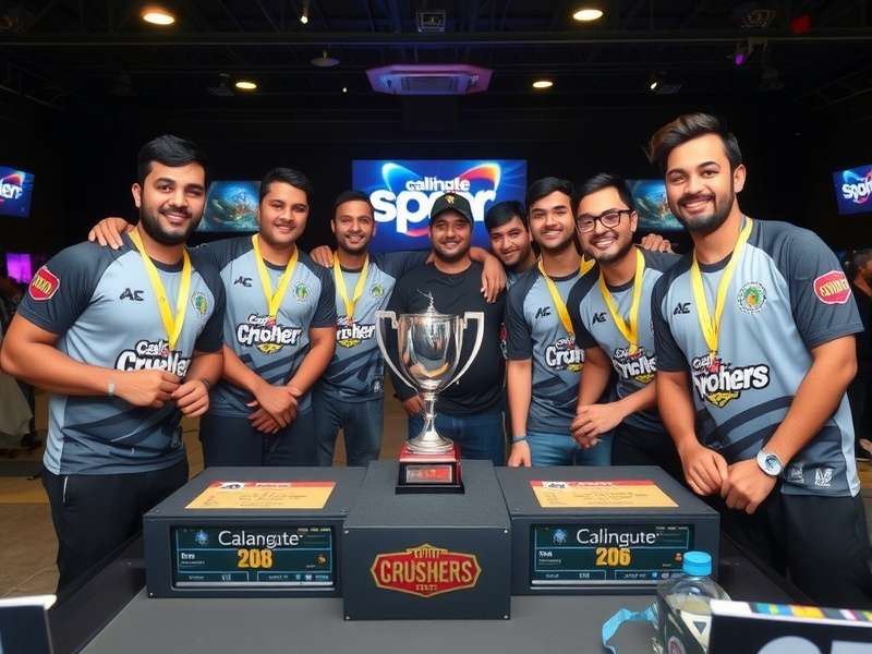 Calangute Crushers Silver Championship Victory Celebration Calangute Crushers Silver championship celebration moment