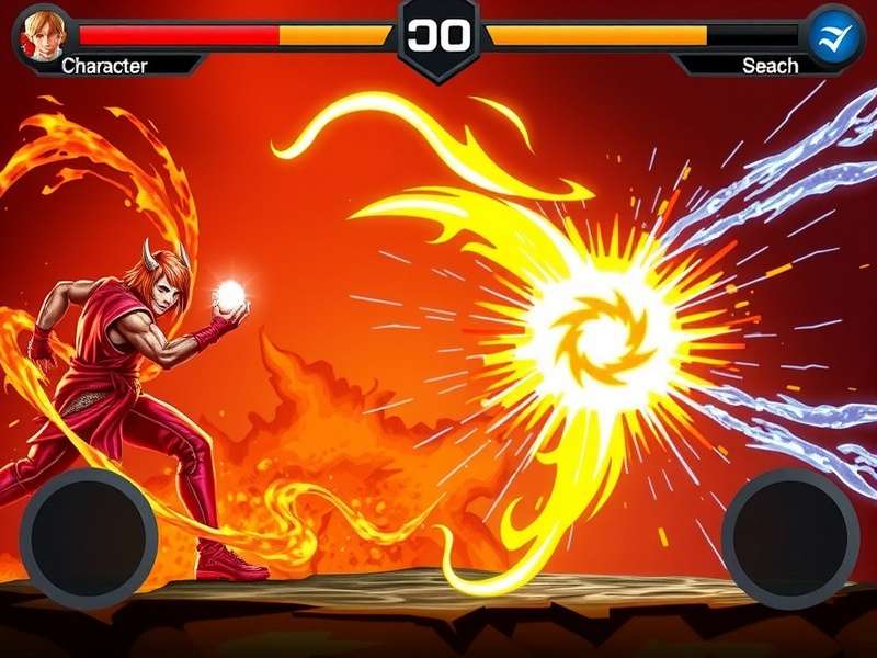 Fierce Flame Fire Fury Combat Combat scene from Fierce Flame Fire Fury showing fire abilities