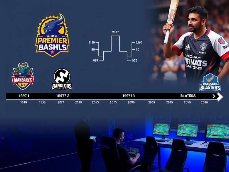 Evolution of Indian Premier Bash Indian Premier Bash historical timeline showing tournament growth