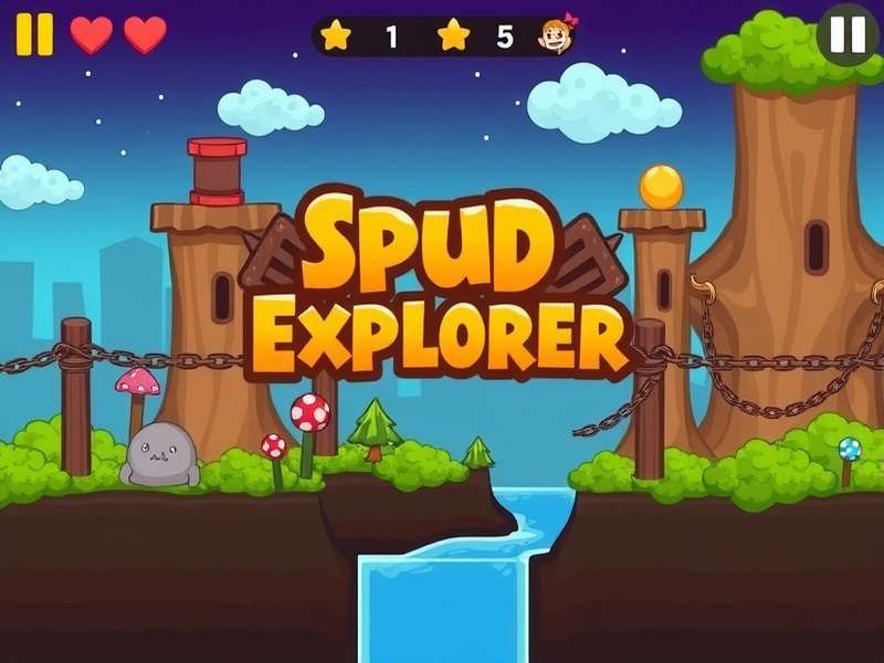 Diverse Environments in Spud Explorer Spud Explorer game world environments