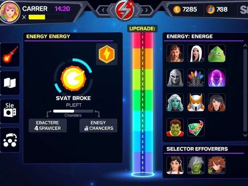 Energy Enforcers Gameplay Interface Energy Enforcers gameplay screenshot showing energy management interface