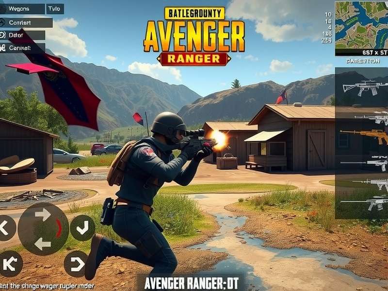 PUBG Avenger Ranger Strategic Map Positions PUBG Avenger Ranger map showing strategic positions