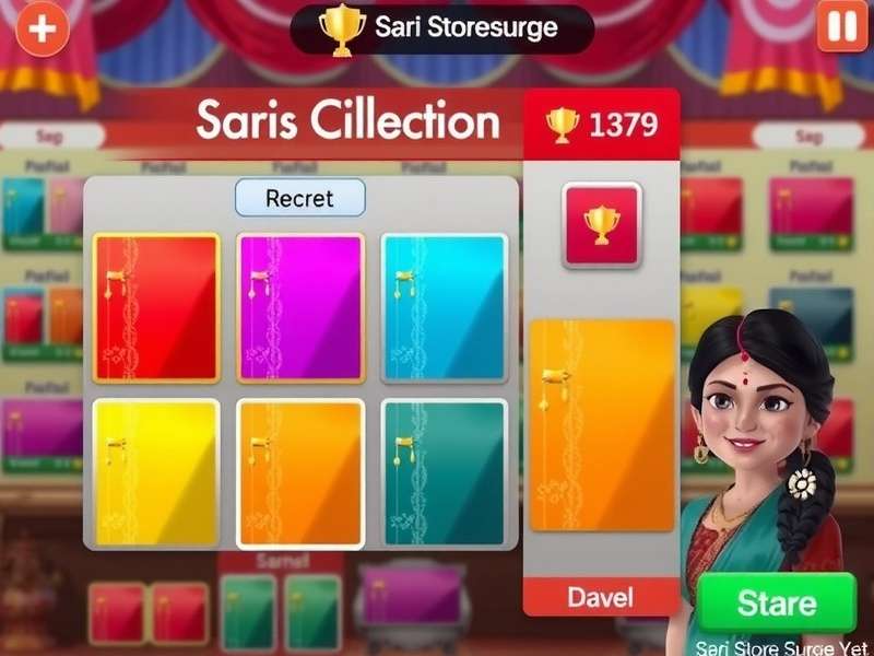 Sari Design Customization in Sari Store Surge Sari customization interface in Sari Store Surge